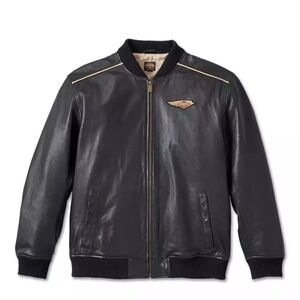 New Harley Davidson Mens Size 2XL 120th Anniversary Black Leather Jacket